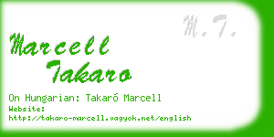 marcell takaro business card