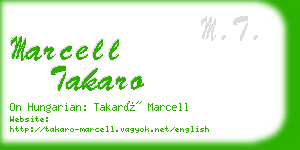marcell takaro business card